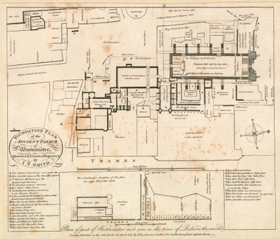 Plan of part of Westminster as it was in the time of Richard the Second by John Thomas Smith